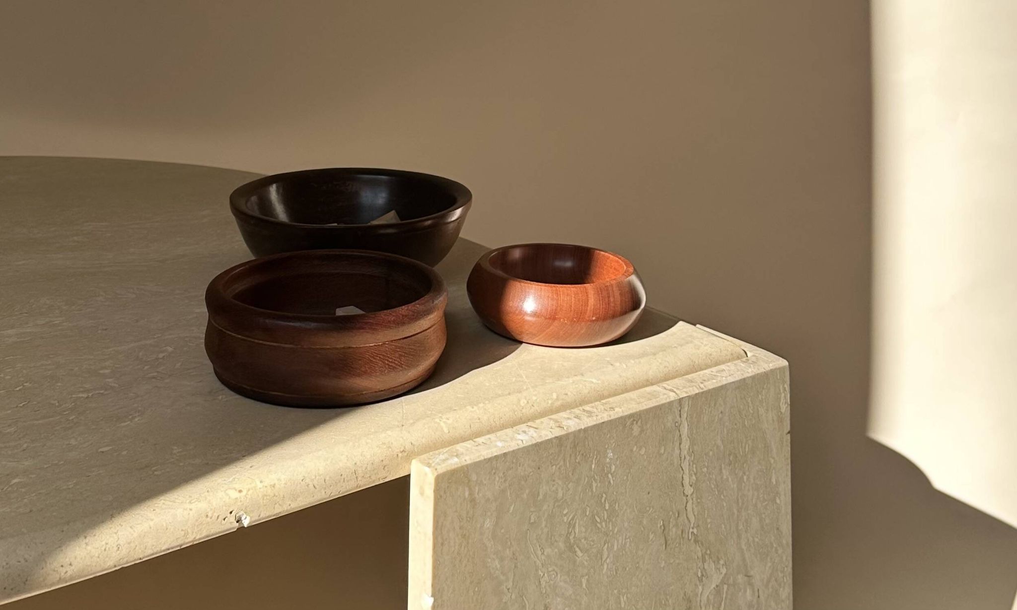 Duo de vides-poche en bois brut