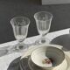 Vintage fruit salad service consisting of a bowl and 7 small dishes.