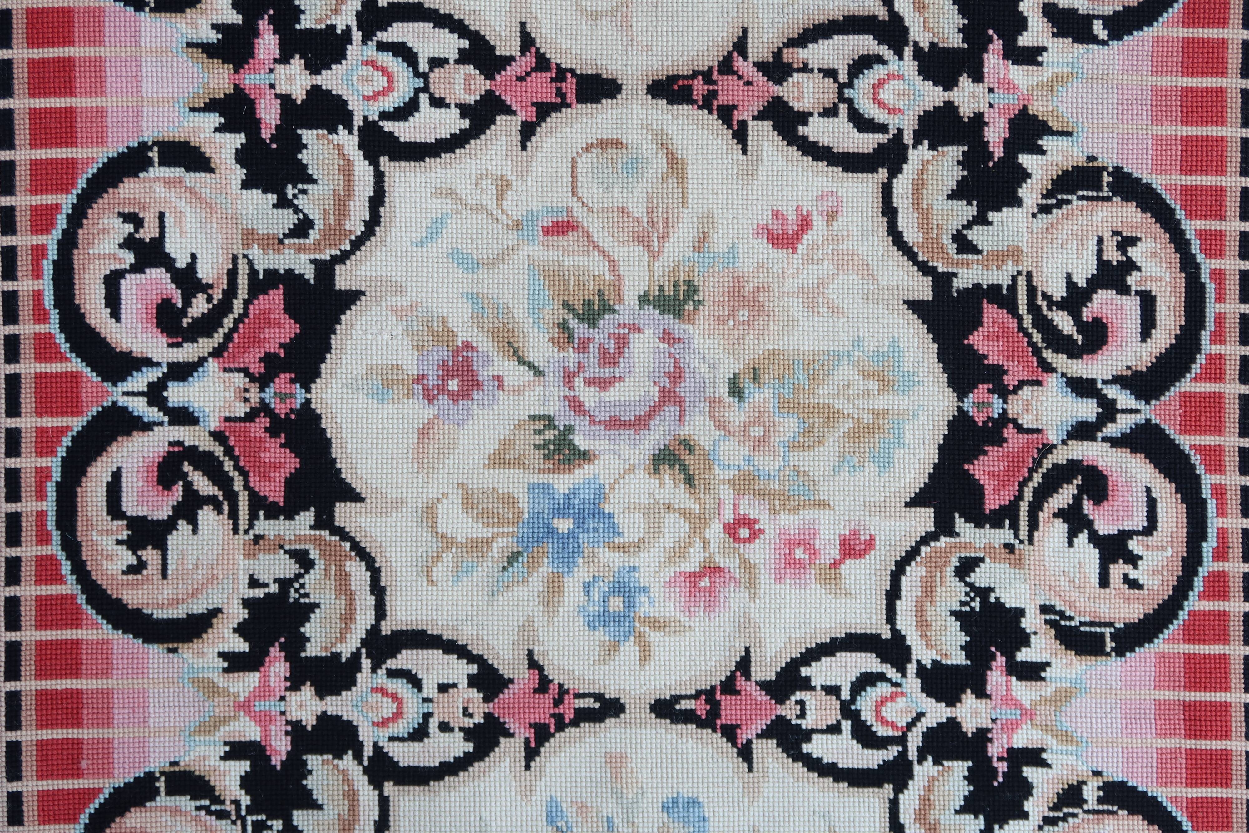 European needlepoint rug 1980