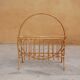 Porte-revues vintage en rotin
