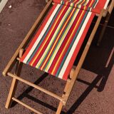 Chilienne transat vintage rayures