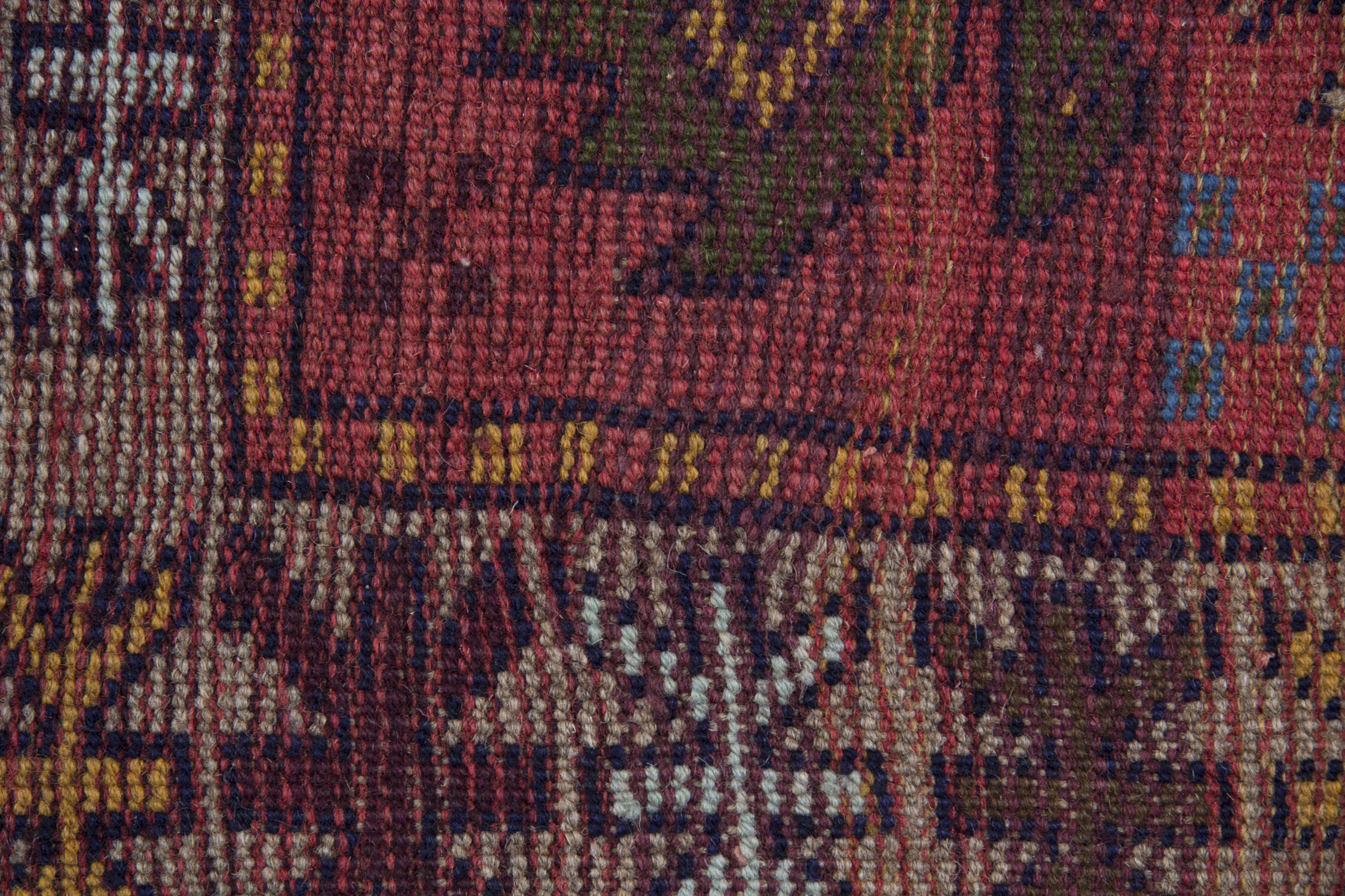 Vintage Wool Persian Area Rug Handmade Carpet- 105x176cm