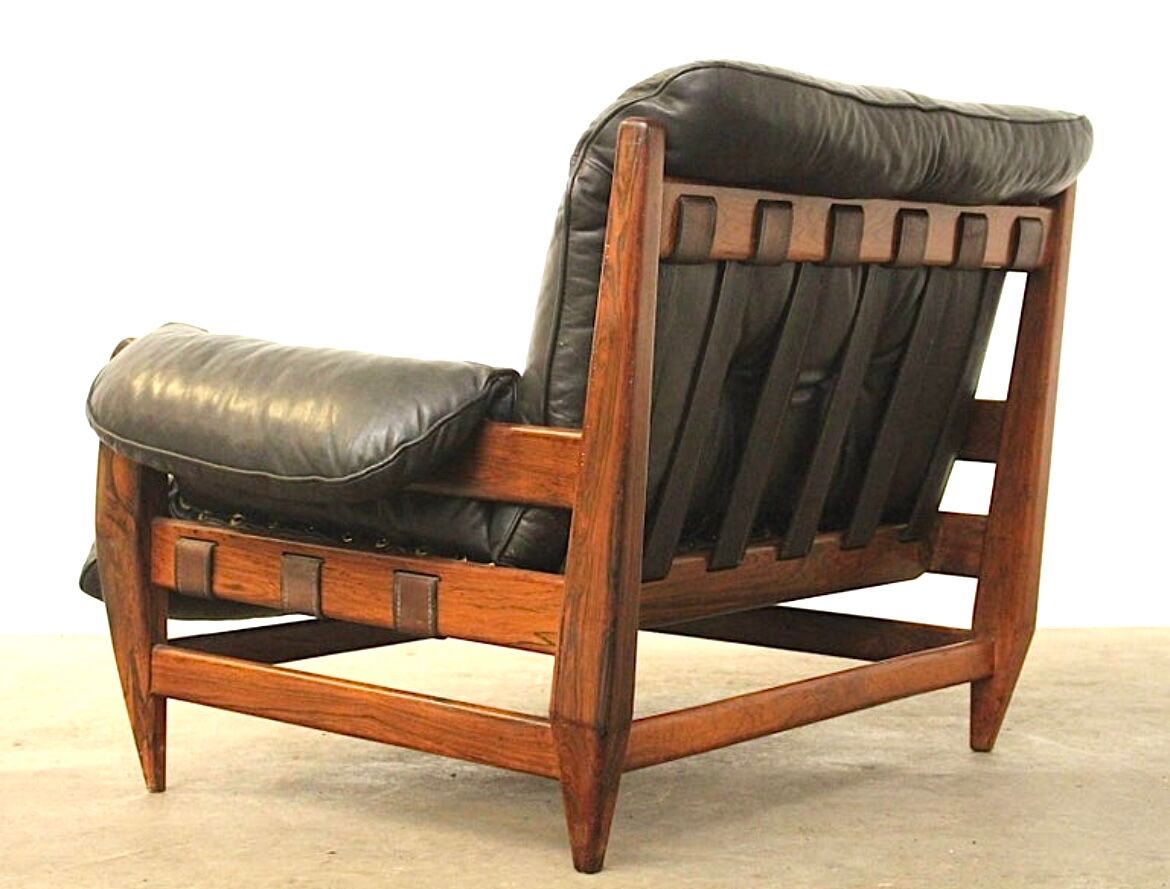 Fauteuil par Jean Gillon Rodeio pour Italma Wood Art