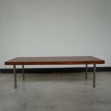 Coffee table, rosewood and chrome, 1960s