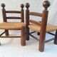 Paire de chaises basses style Dudouyt