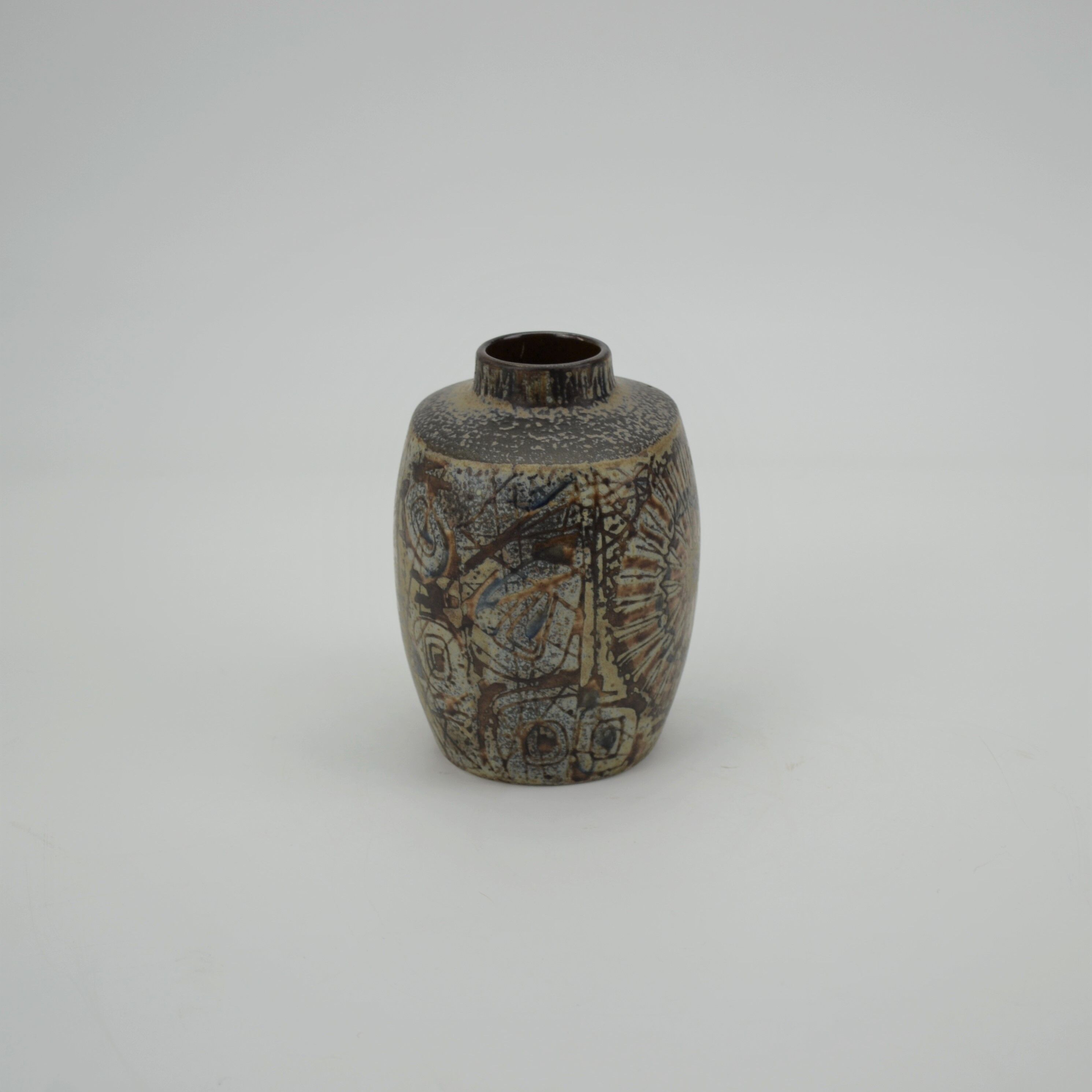 Earthenware vase from the Baca series by Nils Thorsson for Royal Copenhagen