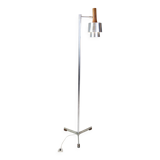 Floor Lamp Model 294 In Steel & Rosewood By Jo Hammerborg For Fog & Morup