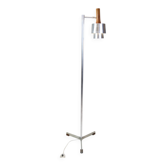 Lampadaire modèle 294 en acier et palissandre par Jo Hammerborg pour Fog & Morup