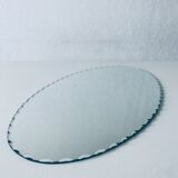 Oval beveled mirror 50x25cm