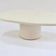 Table de salon en mortex blanc