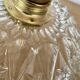 Vintage glass lampshade pendant light - tableware collection -
