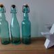3 old green bottles