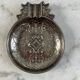Antique silver-plated metal trinket tray