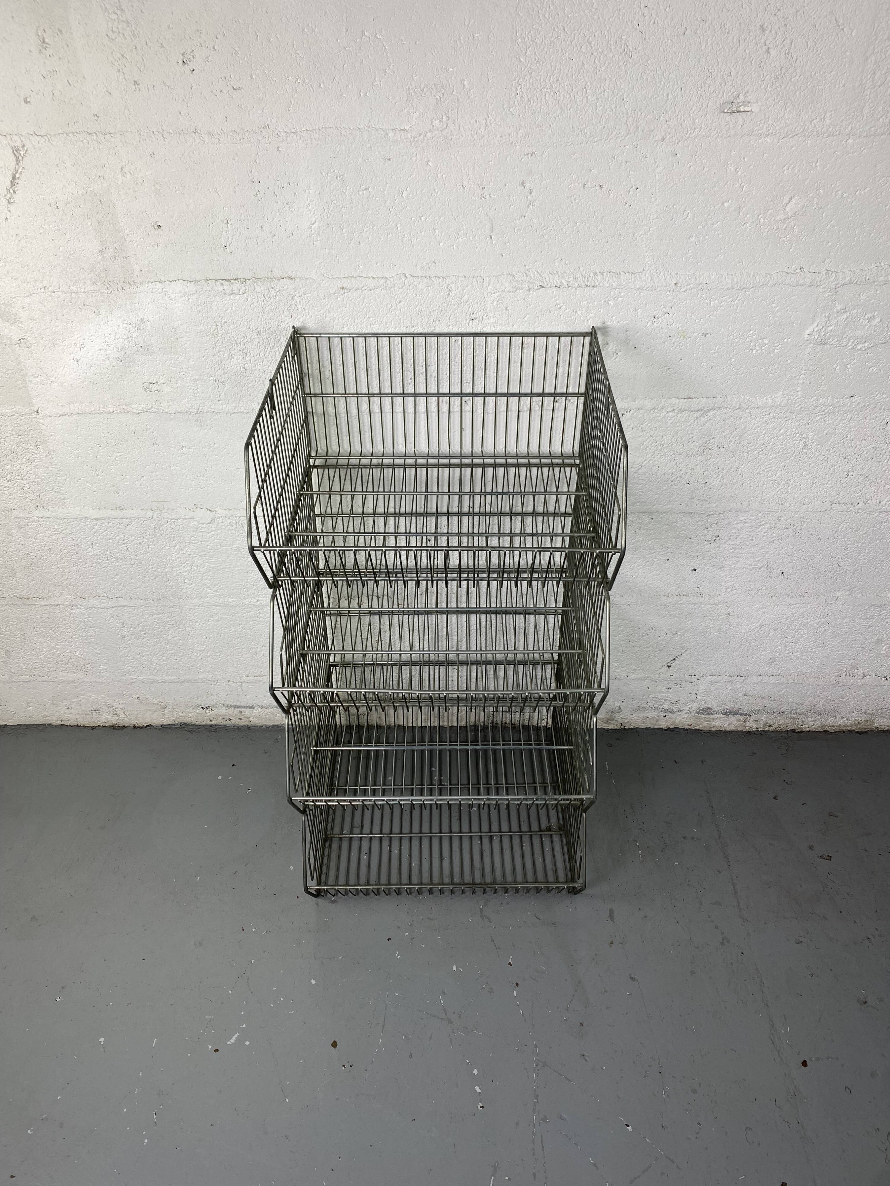 Modular industrial wire shelves