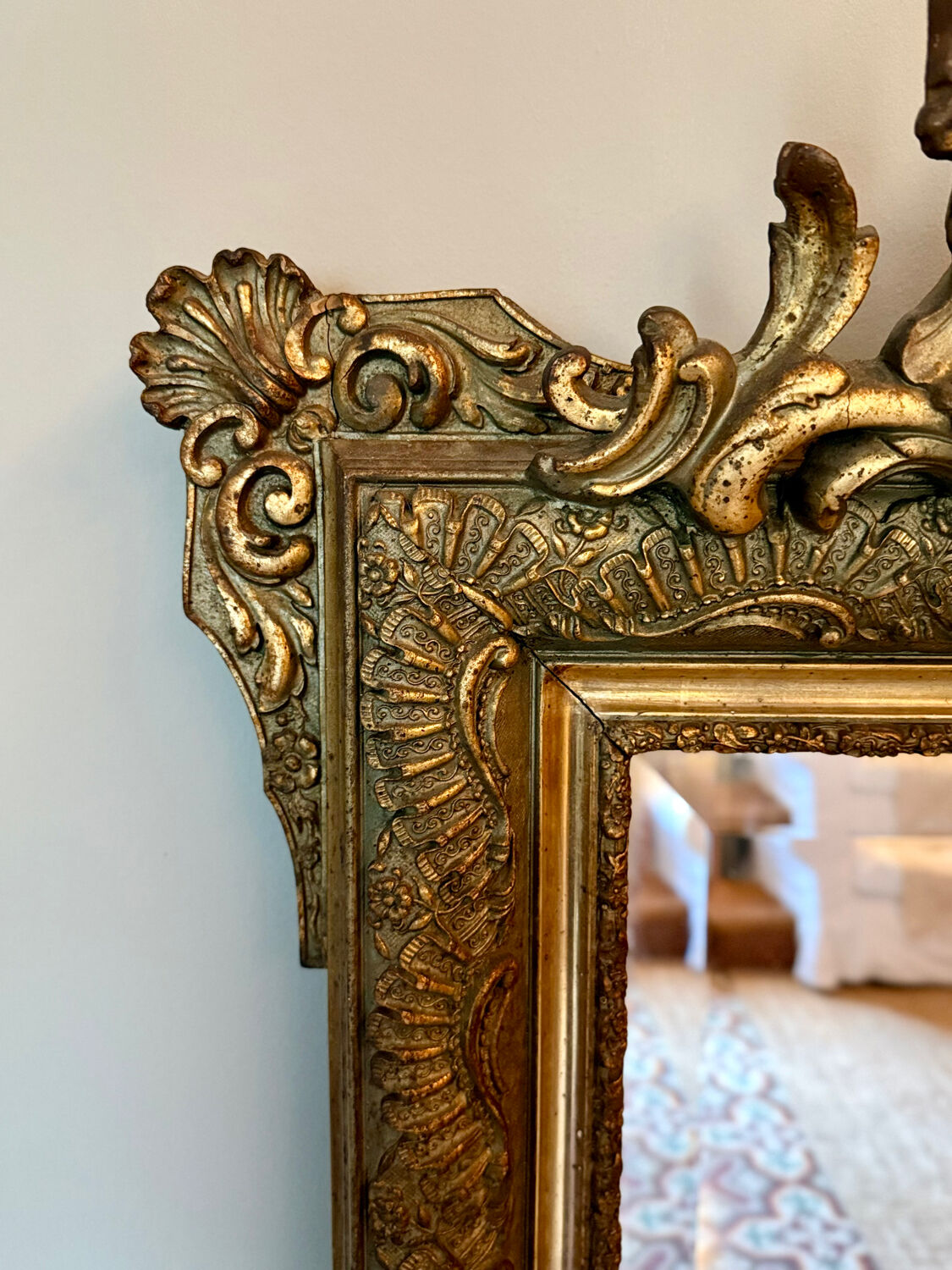 Antique mirror from the Napoleonic era.