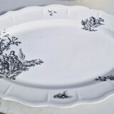 Salins earthenware table service model Chantal, 55 pieces.