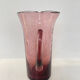 Vintage amethyst pink blown glass jug – bubble design from the 60s/70s