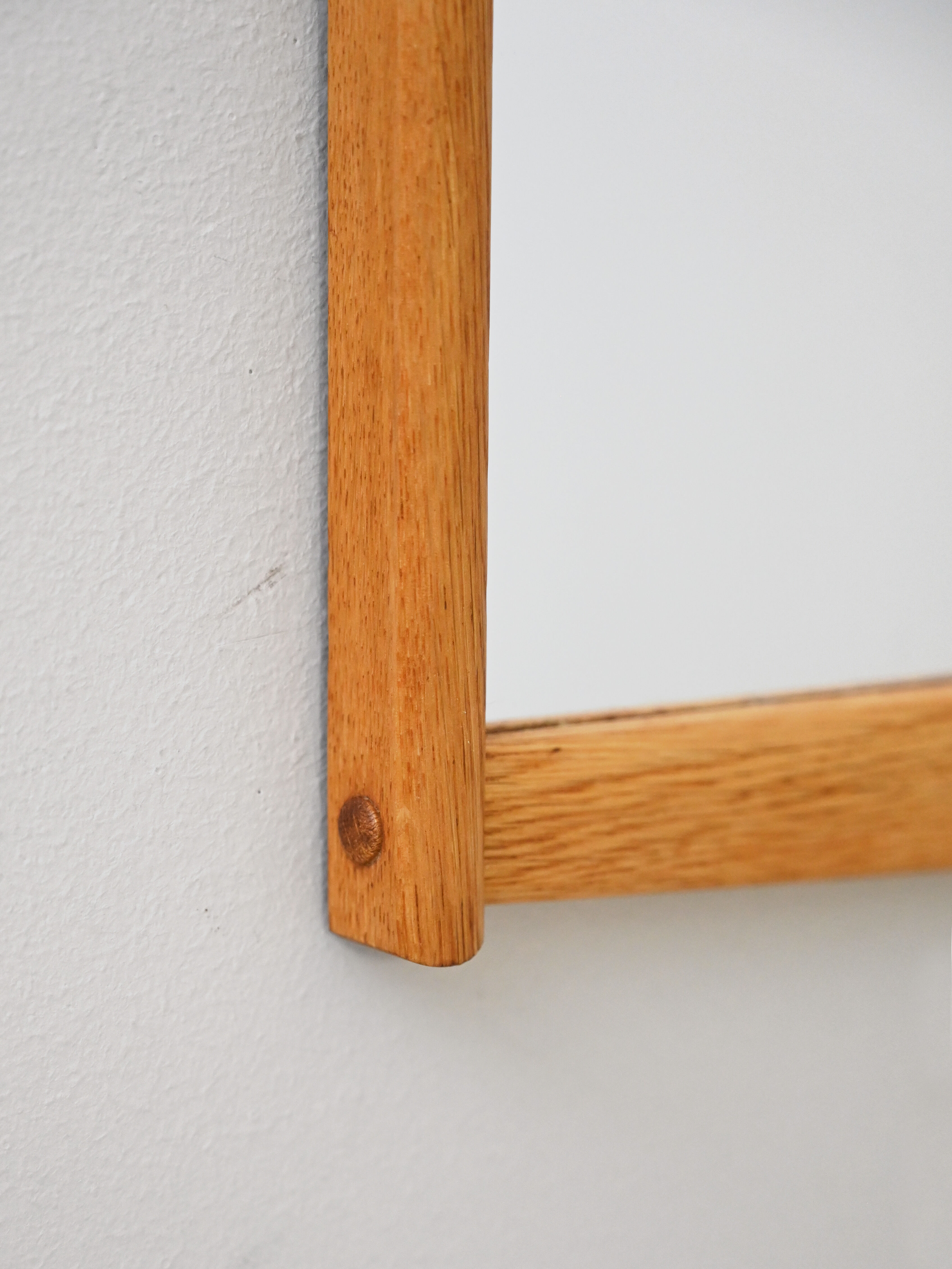 Scandinavian oak mirror