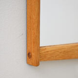 Scandinavian oak mirror
