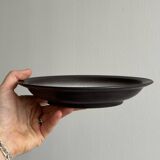 Set of 6 deep plates in glazed ceramic stoneware