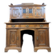 Art Nouveau period stepped desk in carved oak circa 1900