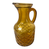 Amber glass carafe