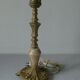 Old lamp foot in stone marble onyx and bronze 25 cm deco desk living room