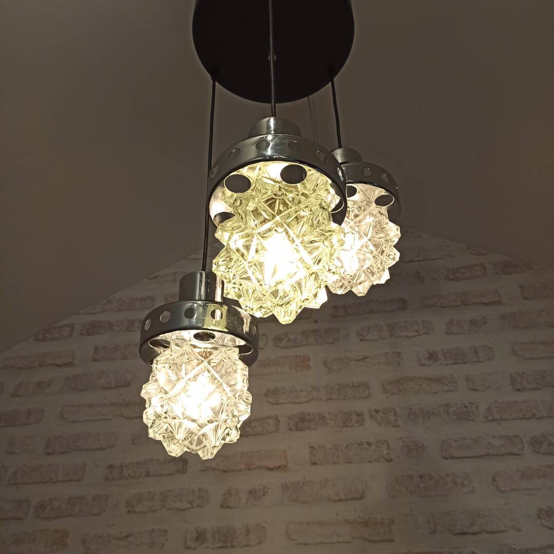 Vintage waterfall pendant light