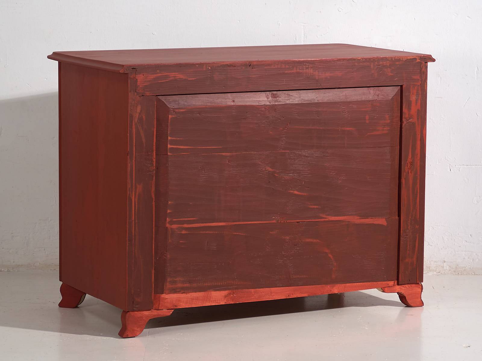 Antique red terracotta chest of drawers (circa 1920) #91