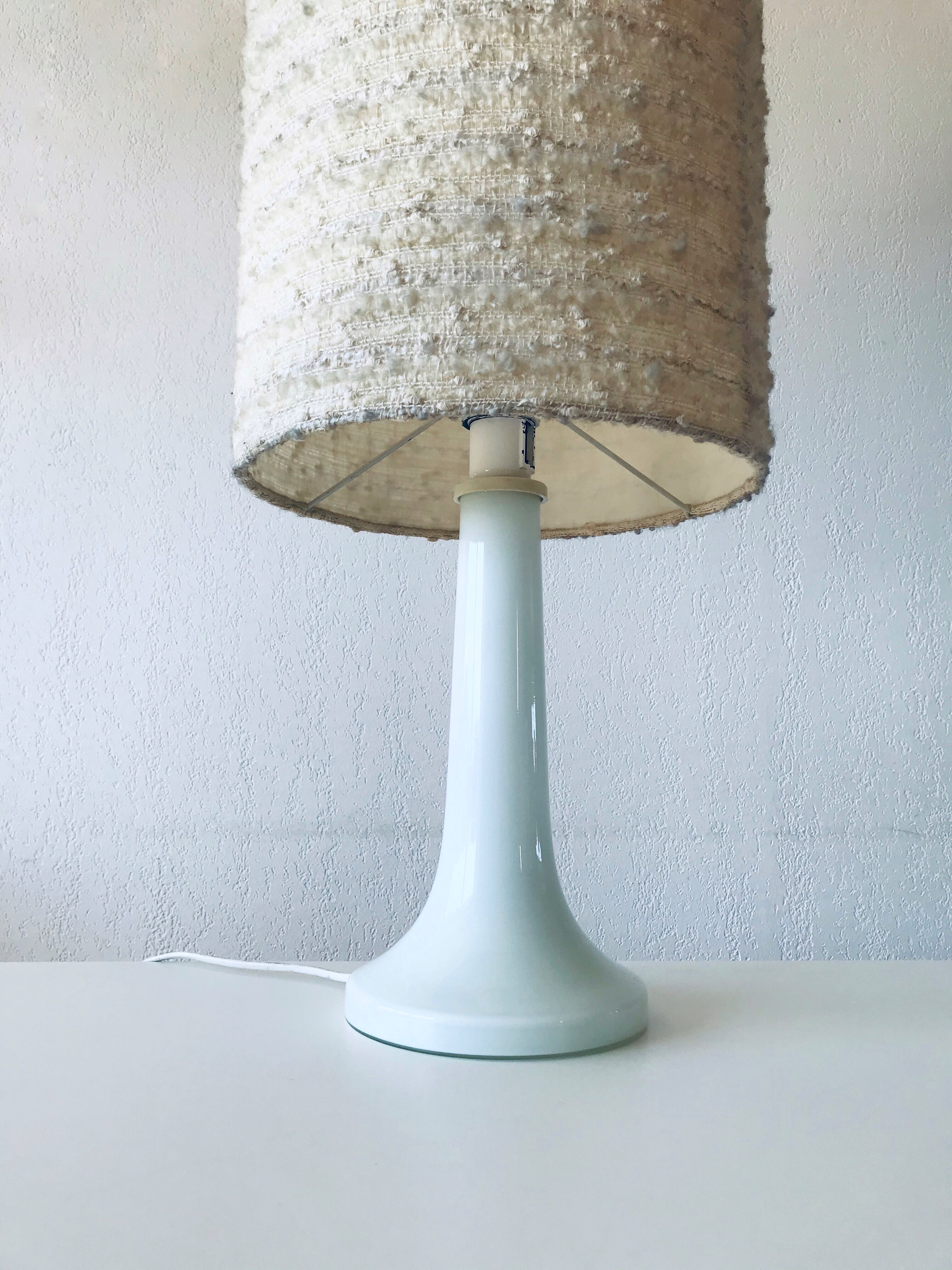 Opaline white vintage lamp