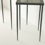 Mathieu Mategot perforated sheet metal side tables