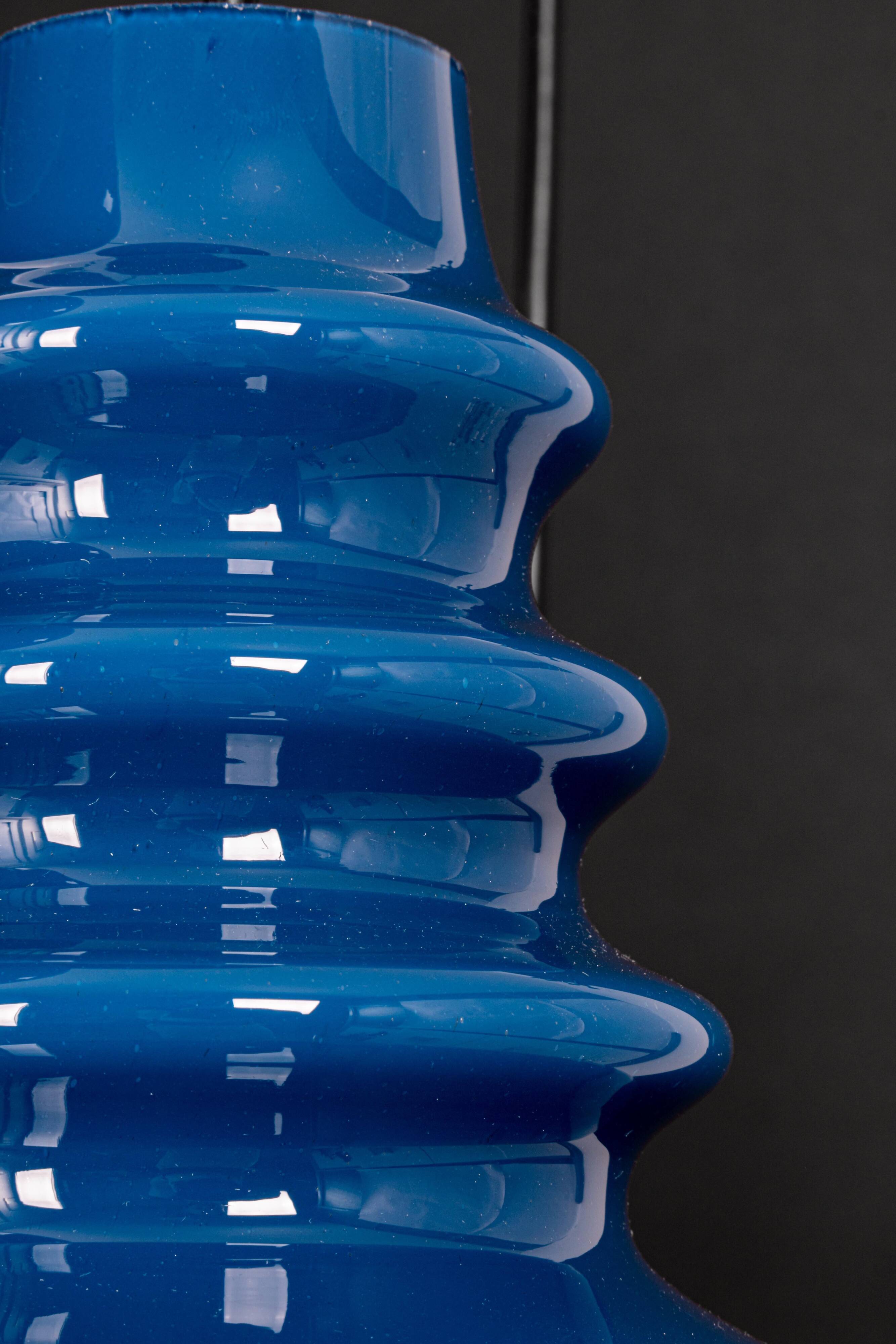 Large cascading glass chandelier design by Peill Putzler, Germany, 1970s.