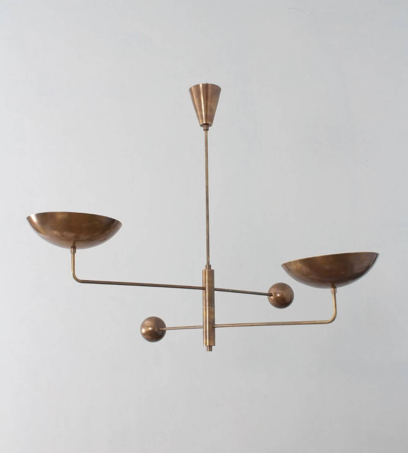 Lampe en laiton vintage, 1960