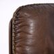 Vintage Mid-Century Danish Modern Leather Adjustable Easy Chair and Ottoman