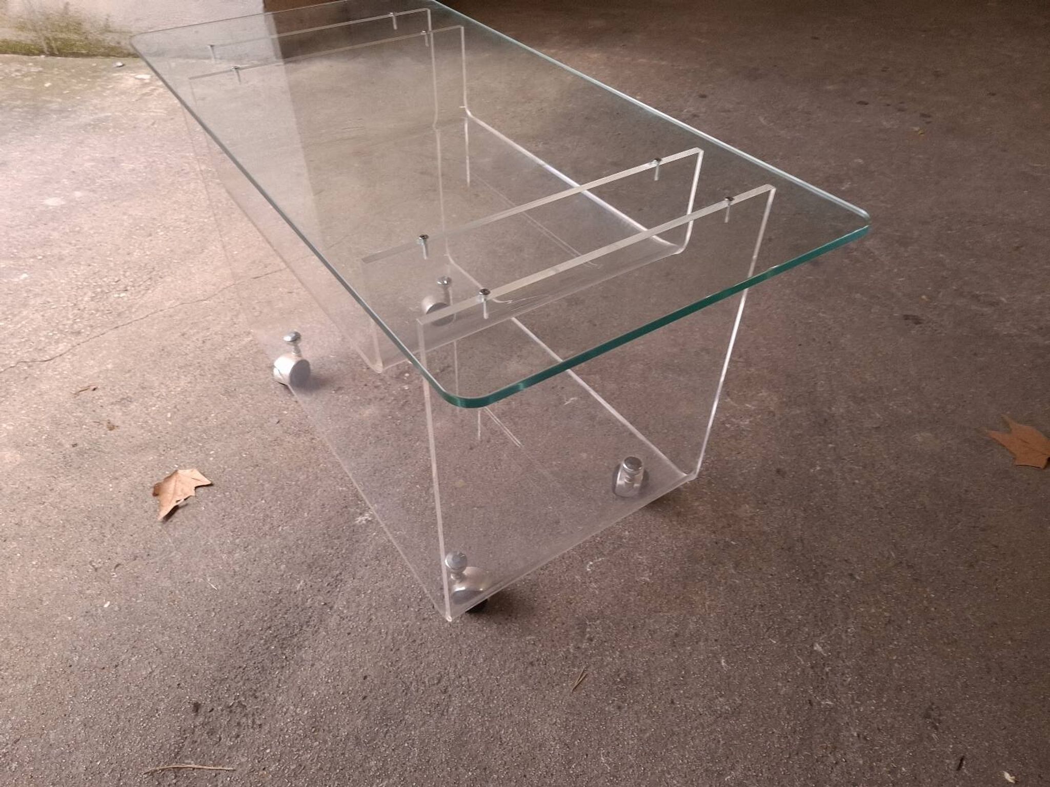 David Lange rolling table for Roche Bobois