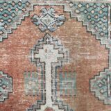 Tapis vintage turc oushak 140x78 cm