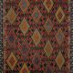 Vintage Turkish hallway rug 54x396 cm