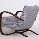 Grey Halabala armchair made in 1930s Czechia by Up Zavody