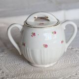 Vintage earthenware sugar bowl Moulin des Loups “Normandy”