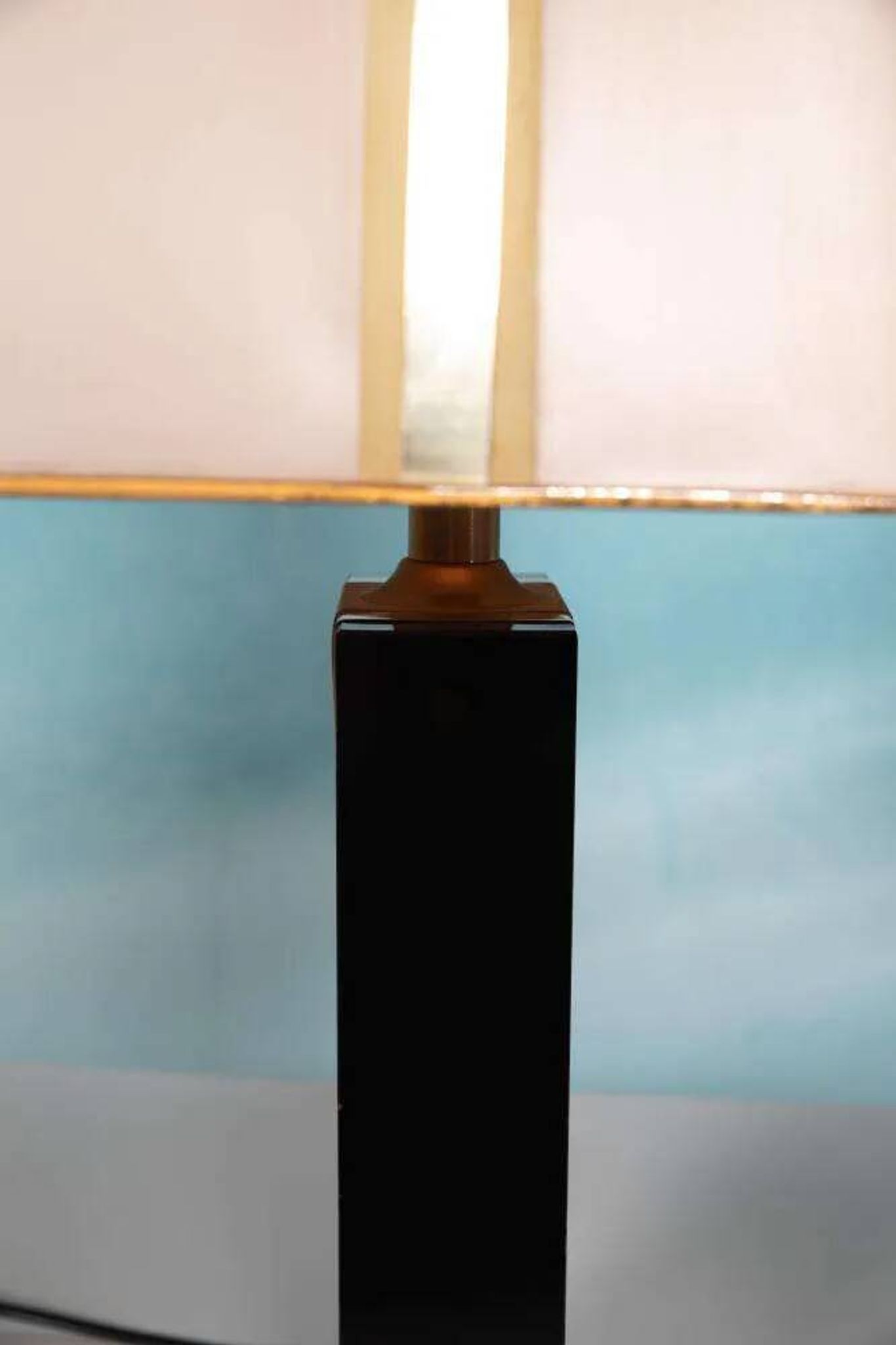 Lampe de table Regency de style hôtel vintage des années 70