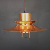 Scandinavian midcentury Design Lamp by Vitrika | solid copper black style | 1960s | Scandinavian