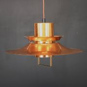 Scandinavian midcentury Design Lamp by Vitrika | solid copper black style | 1960s | Scandinavian