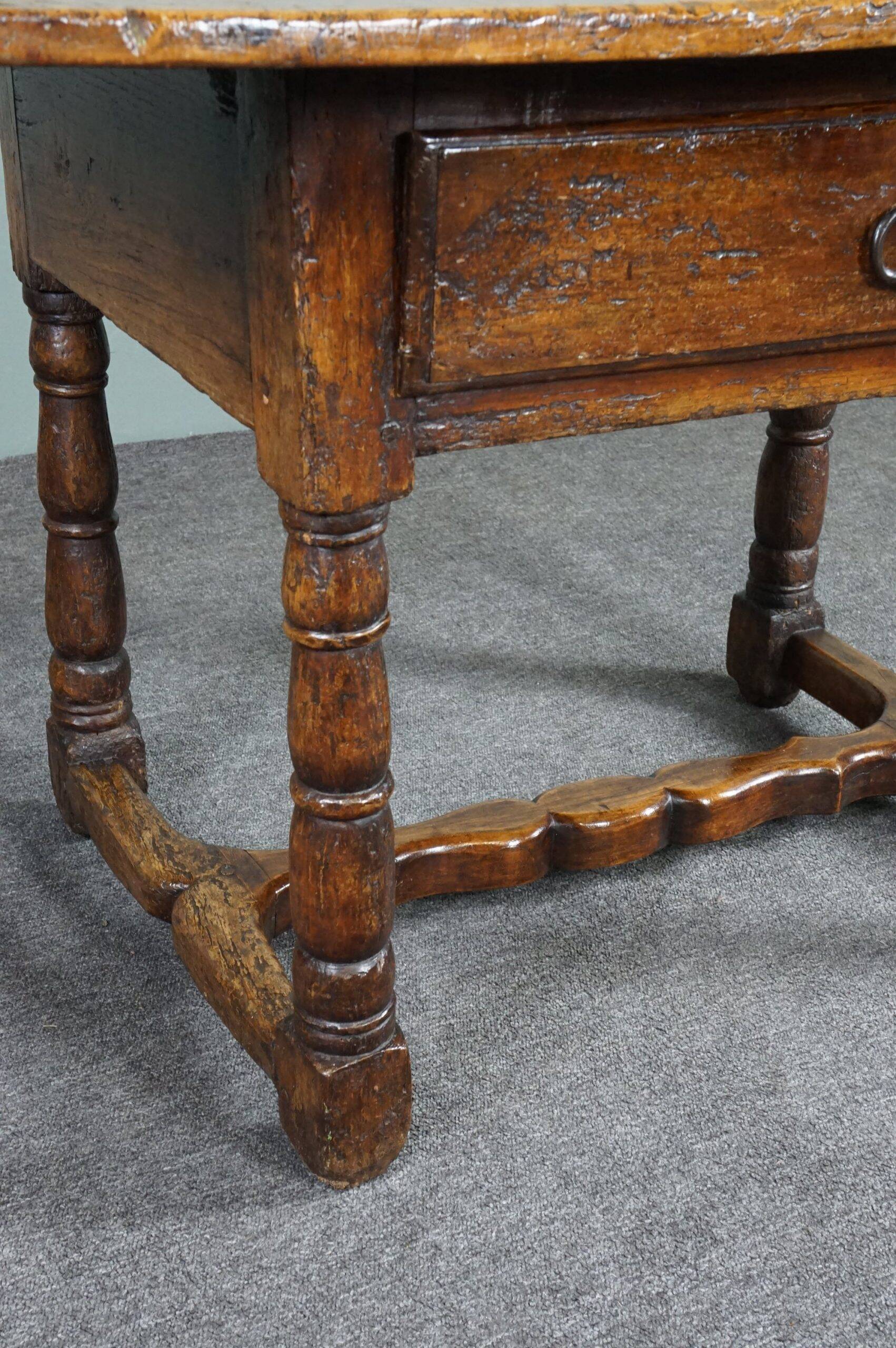 Antique Southern European entry table/side table, 17th century