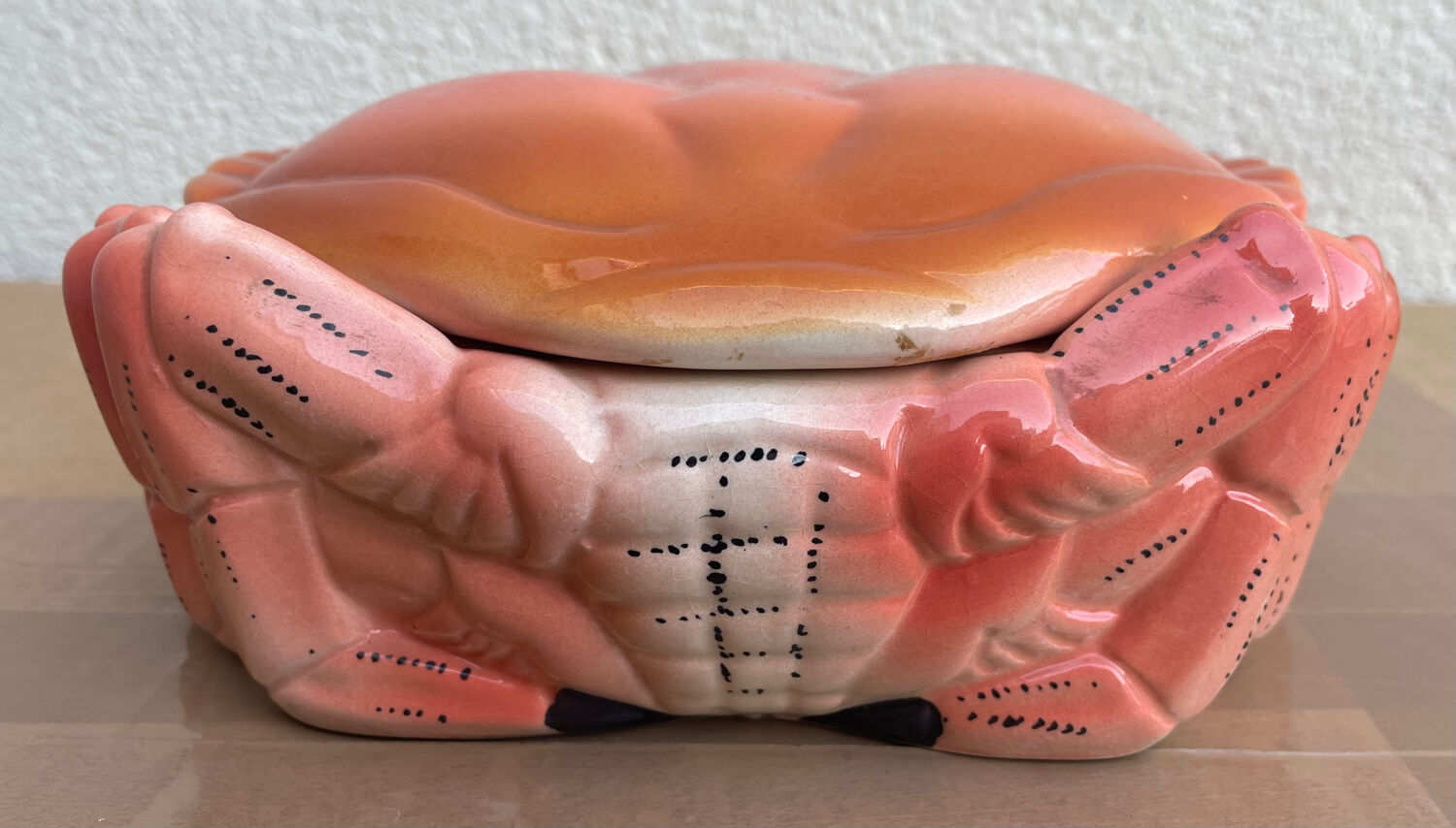 Crab box signed Michel Caugant