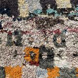 Tapis Berbère Boucherouite coloré - 129 x 160 cm