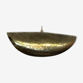 Brass dish luminaire