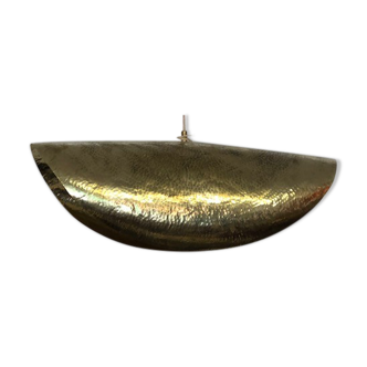 Brass dish luminaire
