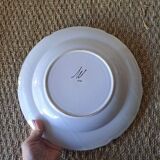 Old painted earthenware dish