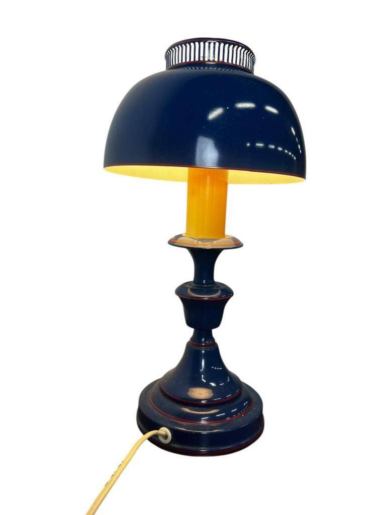 Mini vintage blue desk lamp