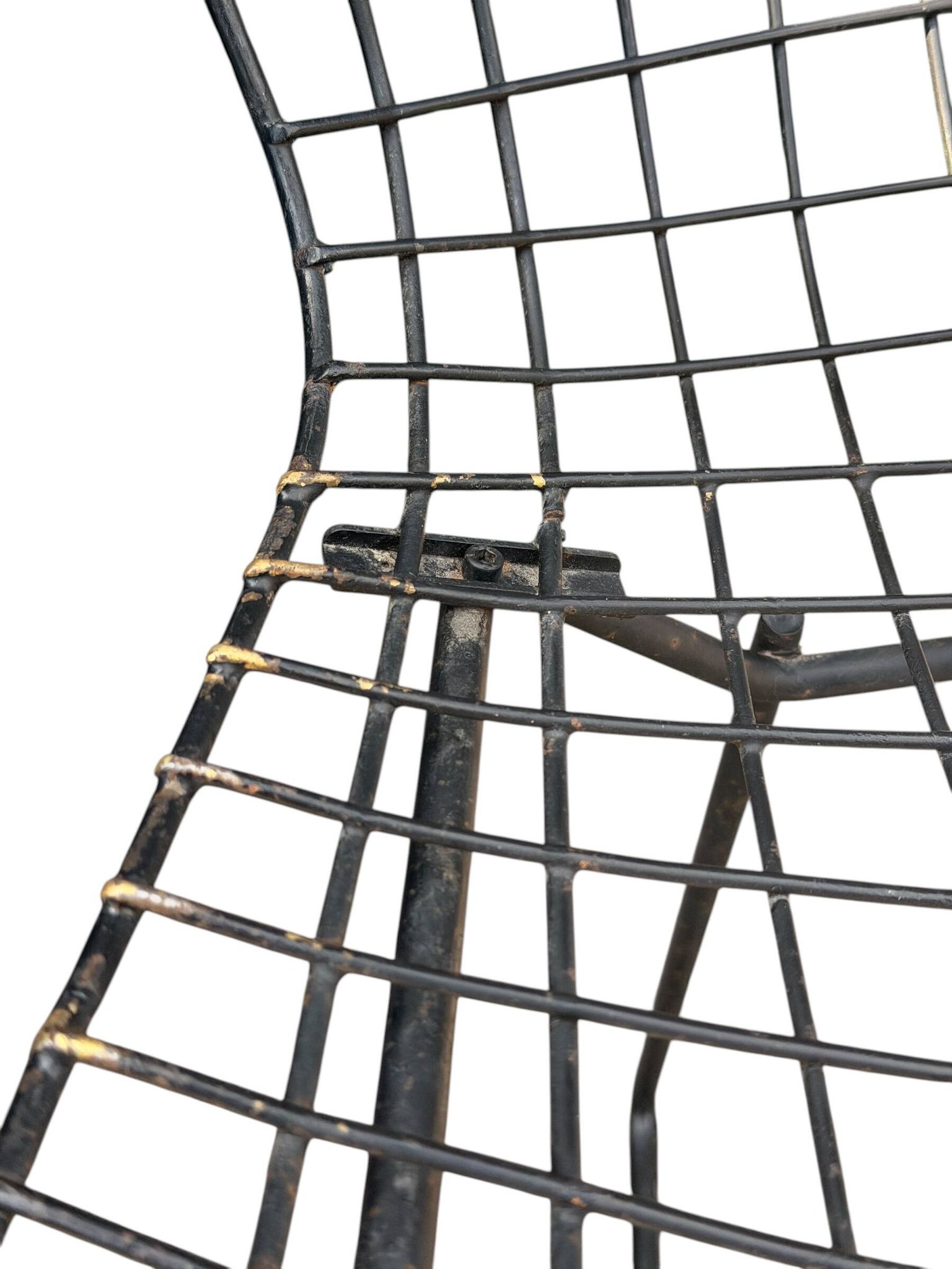 Suite de 4 Chaises "Wire" — Harry Bertoia pour Knoll (Rilsan Noir)